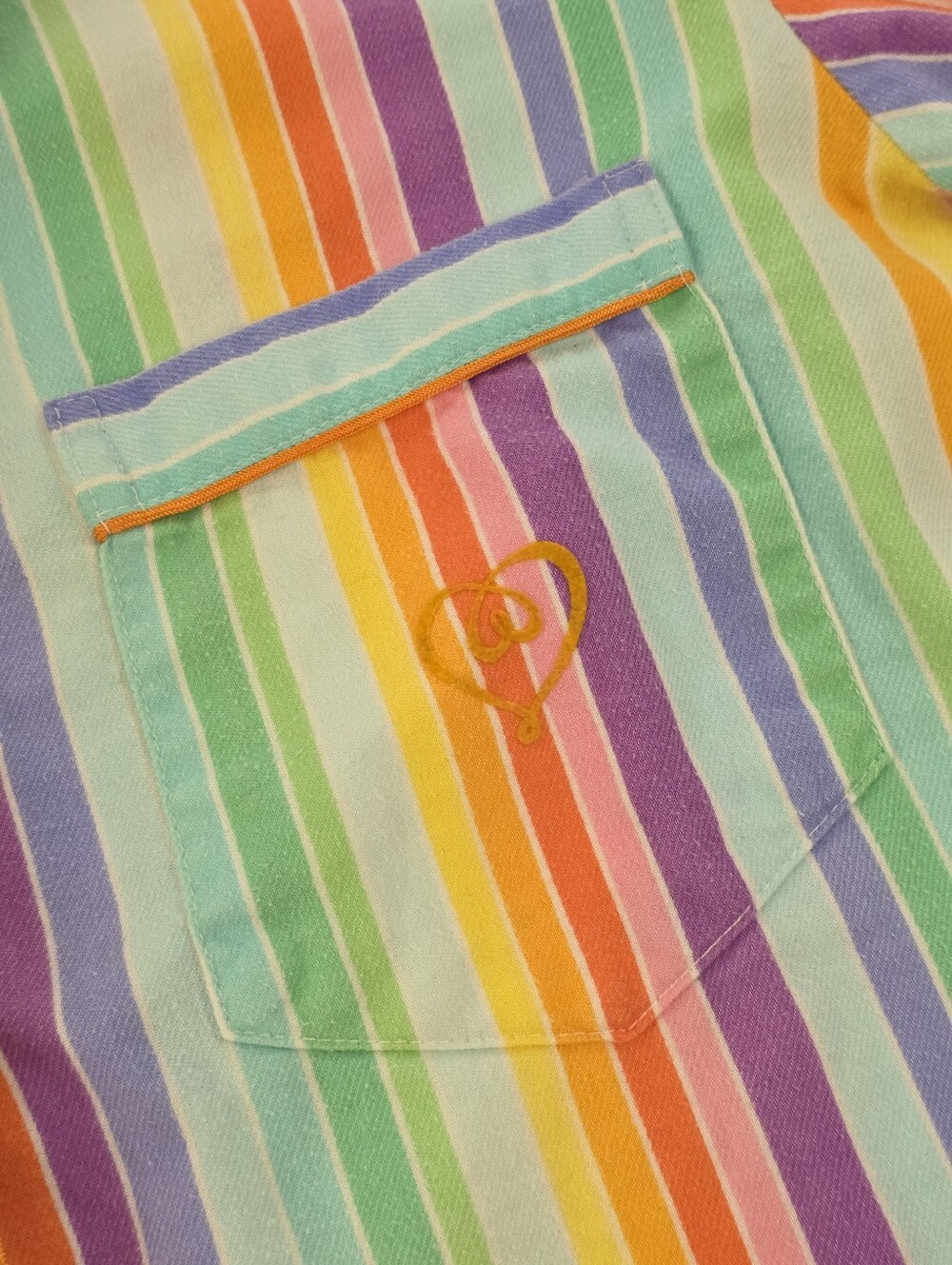 Victoria’s Secret Rainbow Stripe Cotton Pajama Set Small Vintage Y2K Loungewear - Picture 3 of 16